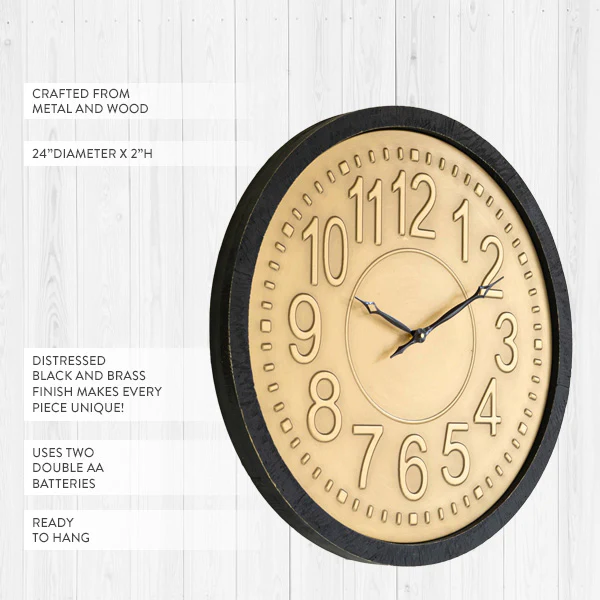 Brass Wall Clock