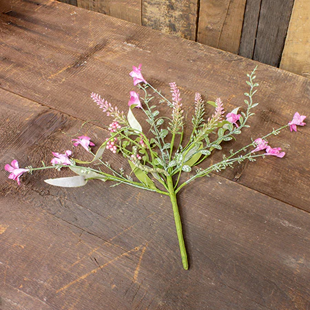 Pink Toadflax Stems, Set of 3