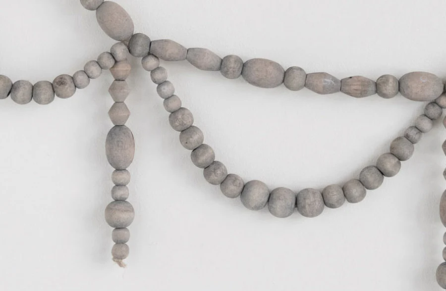 72 Inch Wood Bead Garland
