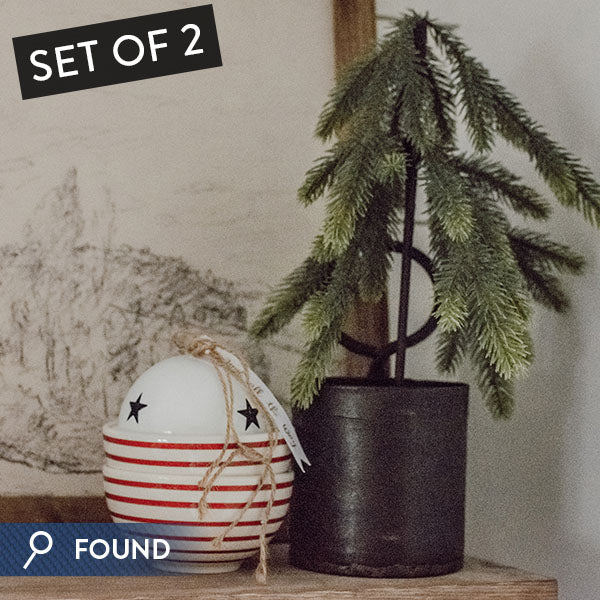 FOUND Vintage Measuring Scoop Planters, Set of 2