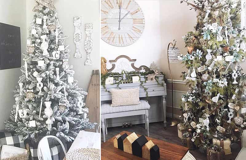 Handmade Wood Ornament Set