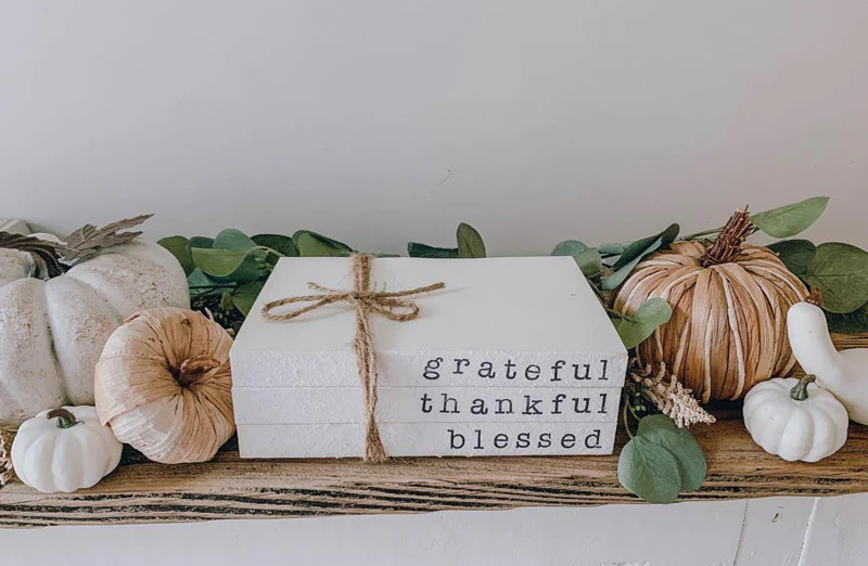 Hand-Stamped Autumn Book Set