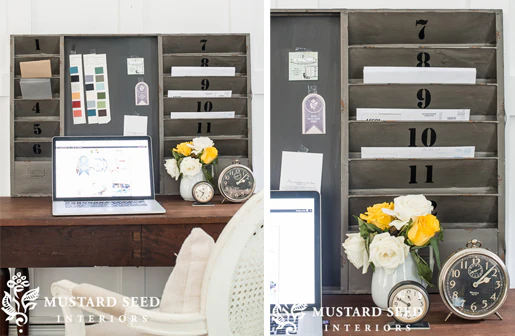 HUGE Postal Organizer With Chalkboard