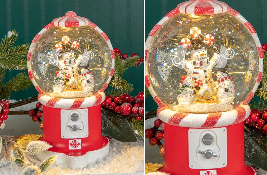 Spinning Water Light Up Christmas Snow Globes, Pick Your Style
