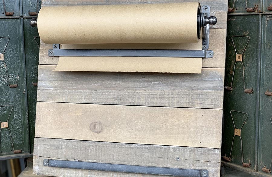 Rustic Wooden Slat Note Roll