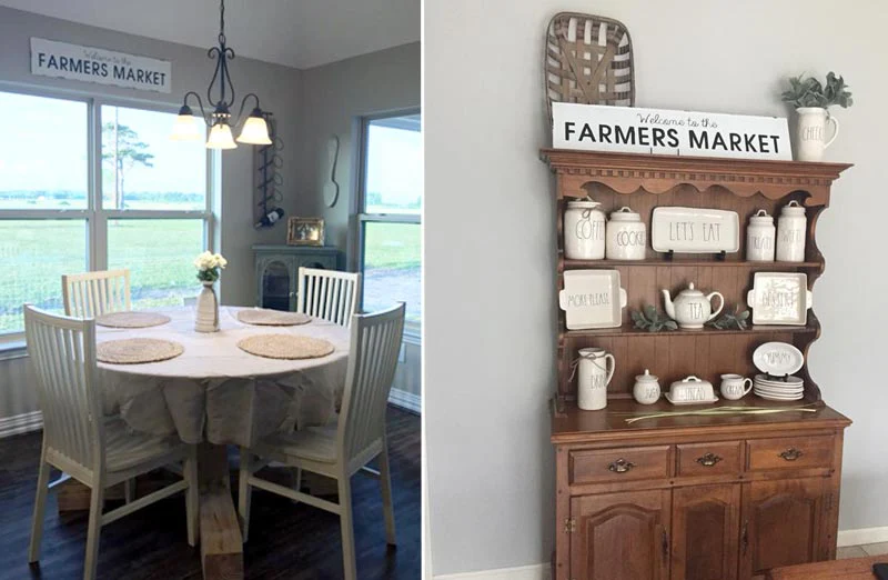 Distressed Welcome to the Farmers Market Sign