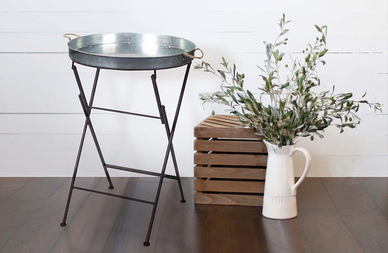 Fold-able Oval Serving Table