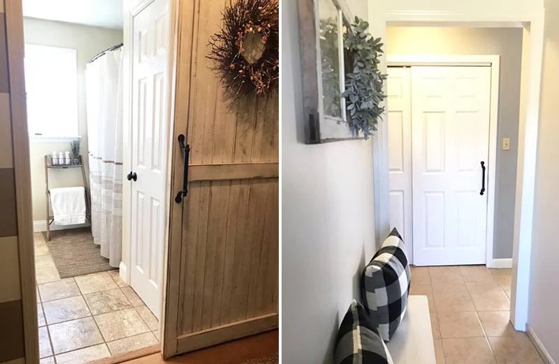 HUGE Metal Door Pull  Set of 2