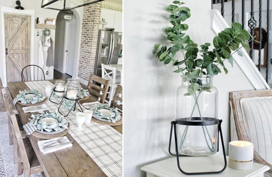 Apothecary Glass Jar with Metal Stand