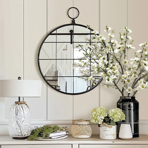 Multipanel Round Wall Mirror