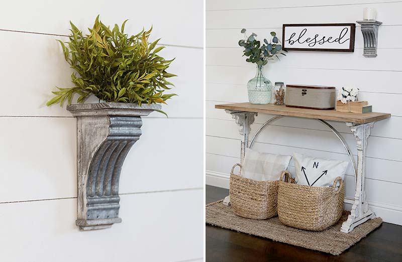 Distressed European Corbel