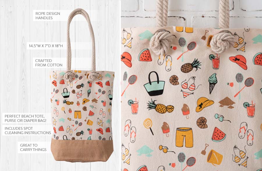 Cotton Vacation Market Bag