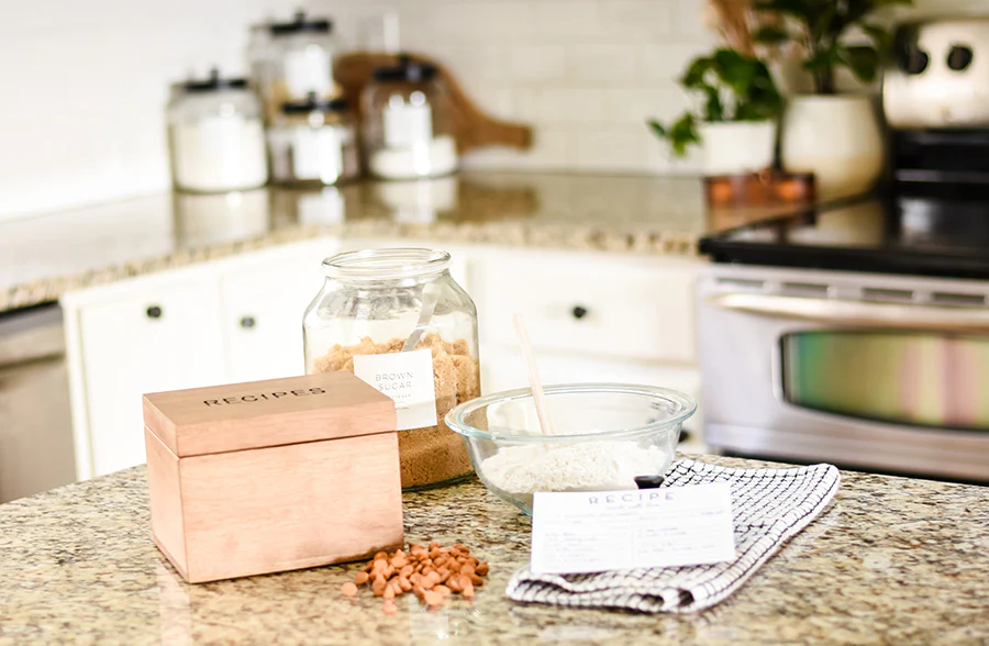 Wooden Recipe Box