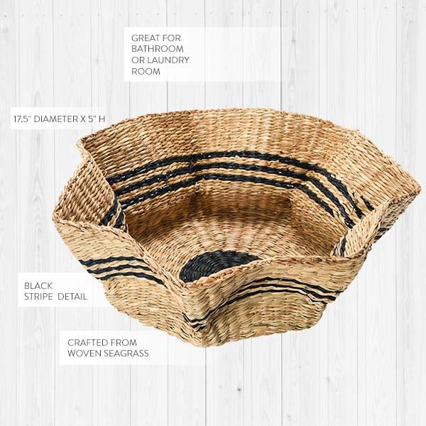 Scalloped Seagrass Basket