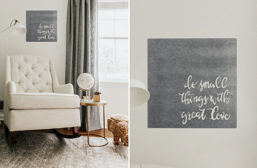 Great Love Metal Cutout Sign