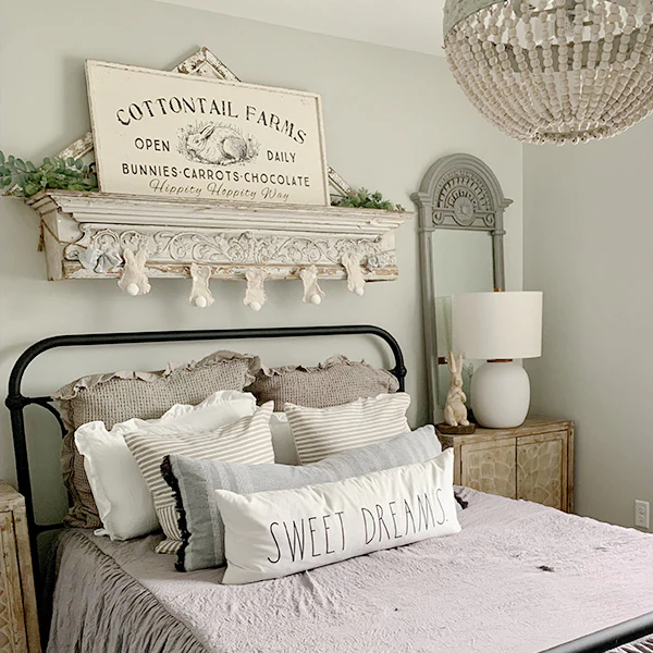 36 Inch Vintage Inspired Cottontail Farms Bunny Art