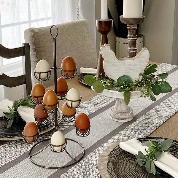 Metal Framed Tree Egg Holder