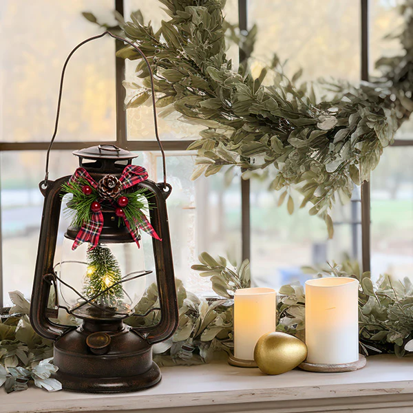 Light Up Tabletop Christmas Lantern