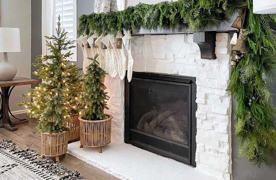 Bamboo Basket Stands, Set of 3