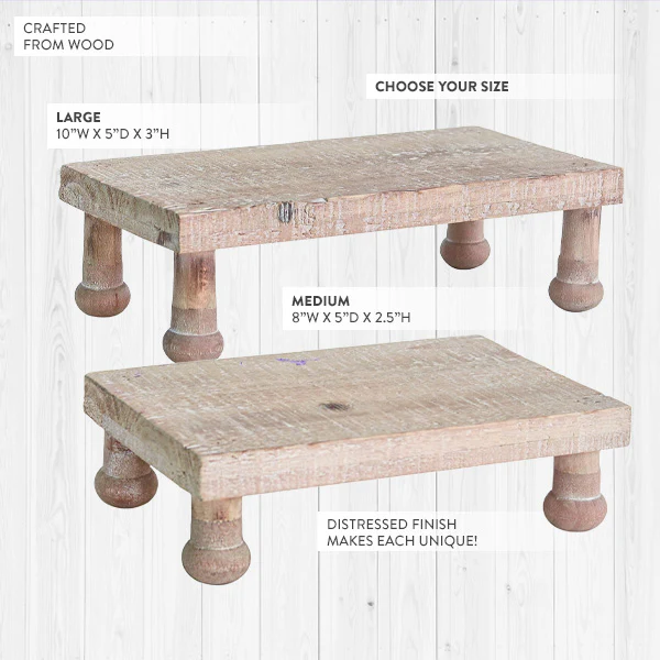 Spring Plant Wood Riser, Choose Your Size