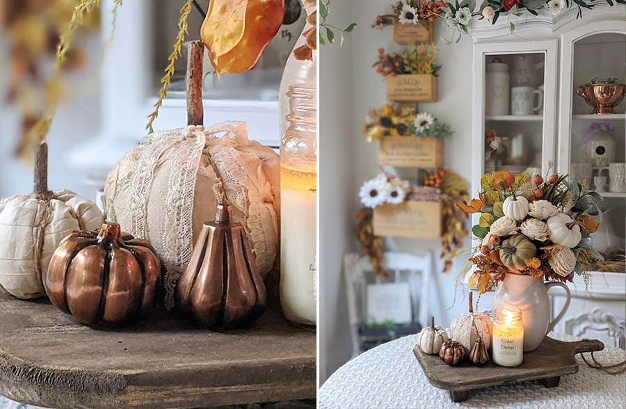 Pumpkin and Gourd Salt and Pepper Shakers