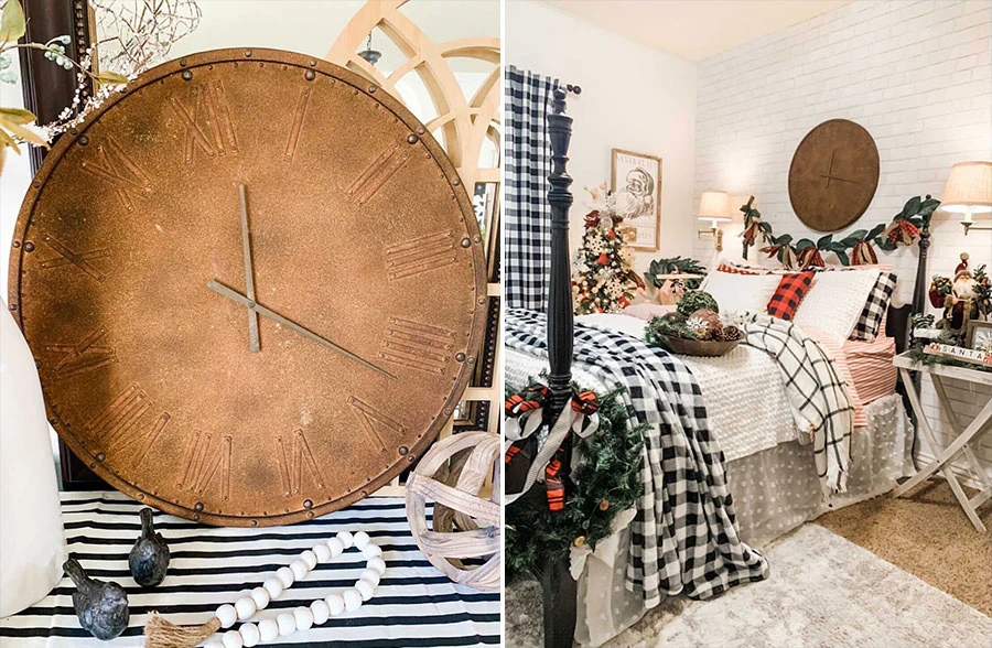 Antique Iron Wall Clock