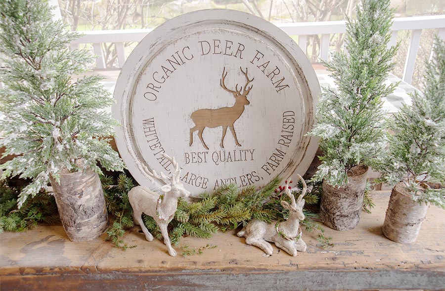 24 Inch Diameter Engraved Wood Farm Sign, Pick Your Style