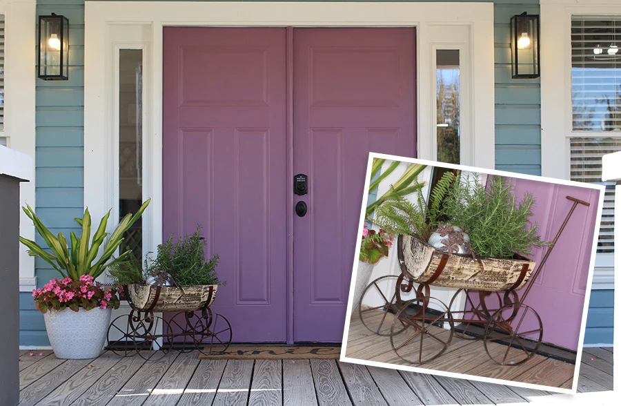 Vintage Inspired Wooden Barrel Wagon