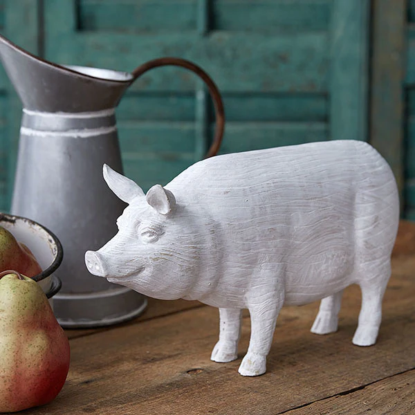 Farmhouse Pig Statue