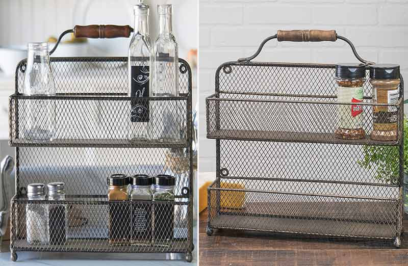 Two-Tiered Spice Rack
