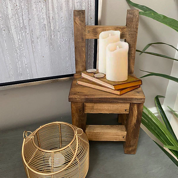 Wooden Chair Display Riser