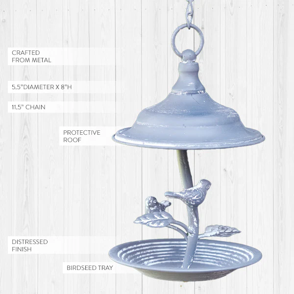 Distressed Tree Branch Bird Feeder