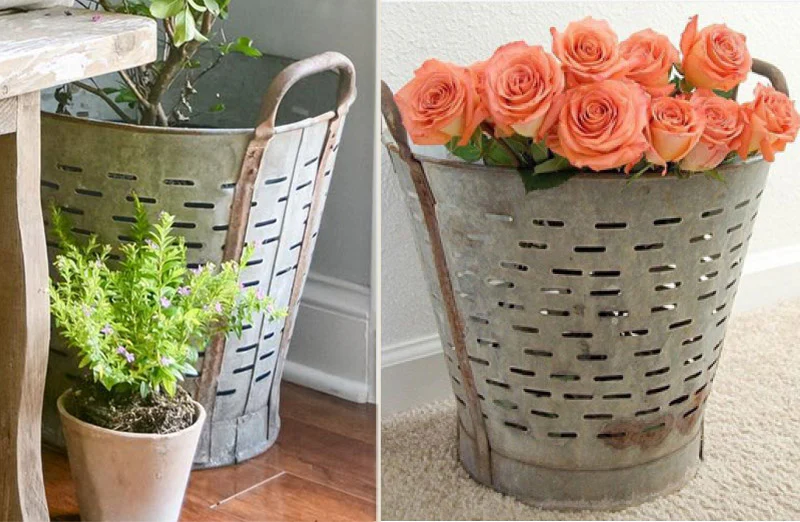 Olive Bucket From The Farms Of Turkey