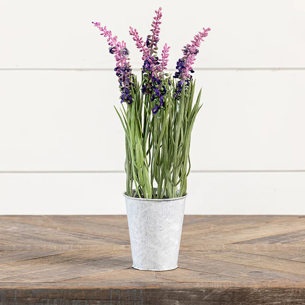 Lifelike Potted Purple Lavender