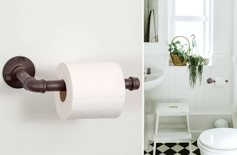 Cast Iron Toilet Paper Holder