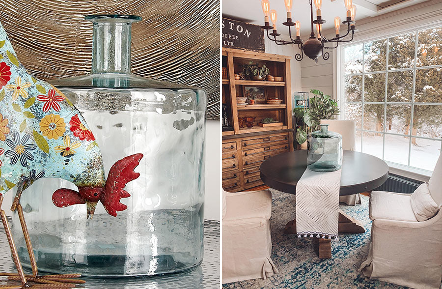 Huge Tinted Glass Bottle