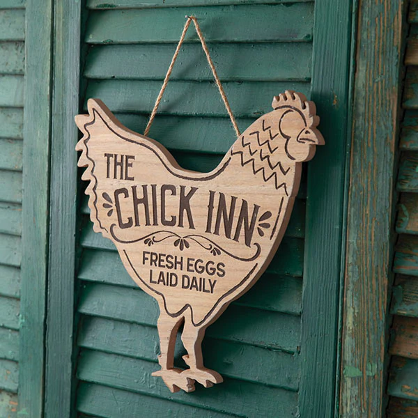 Wooden Chicken Signs, Pick Your Style