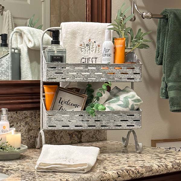 Two-Tier Olive Bucket Organizer