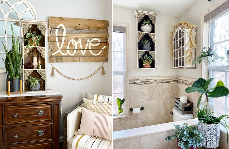 Scalloped Edge Cubby Shelf