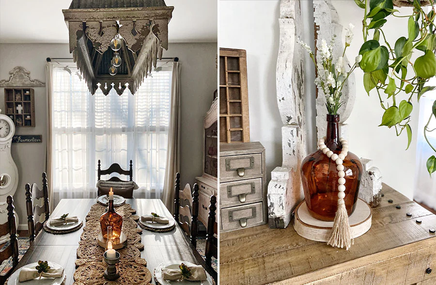 Amber-Brown Tinted Demijohn