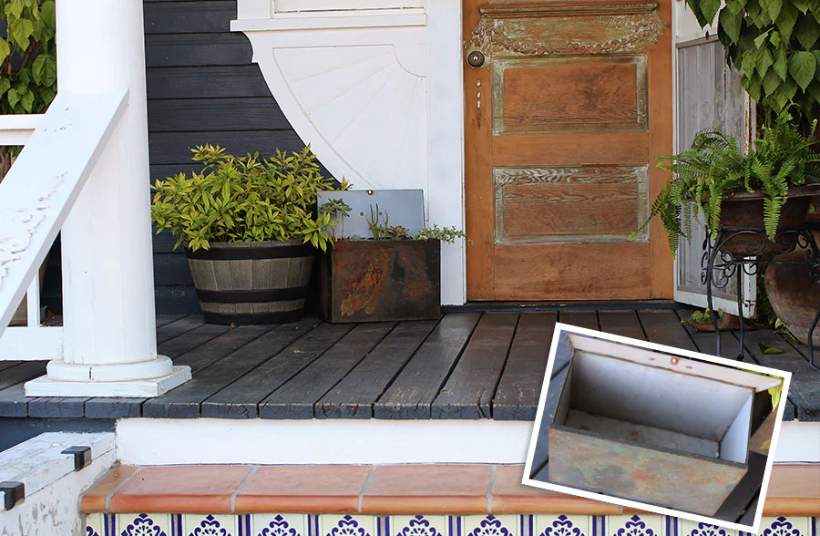 FOUND Rusted File Storage Box