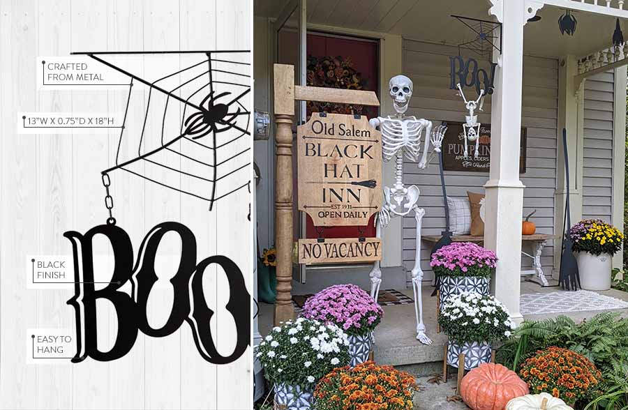 BOO Spider Web Wall Décor