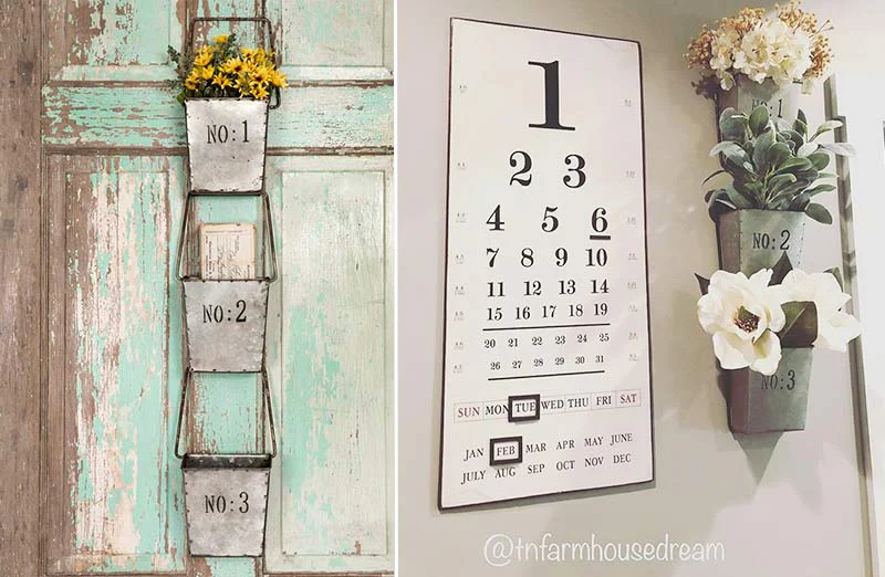 Numbered Three Pocket Hanging Wall Organizer