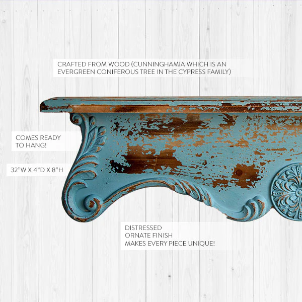 Long Floating Corbel Wall Shelf