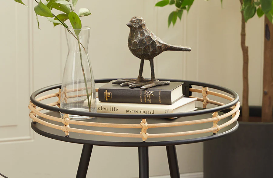 Modern Industrial Round Side Table